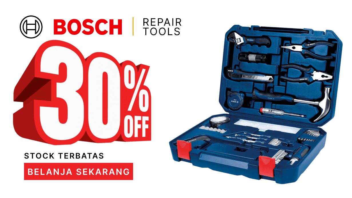 Promo Bosch Repair Tools 30% OFF stock terbatas