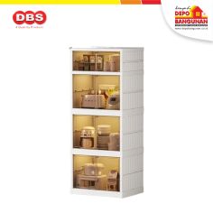DBS Lemari Plastik Lipat Folding Storage Cabinet FS-04 4 Susun