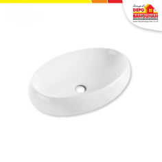 DBS Washbasin Counter Top Vienna Wastafel Meja Keramik 60x40 cm di zona Plumbing & Sanitary