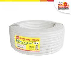 Kabel Listrik Supreme NYM 3x2.5mm2 Roll 50 Meter Putih