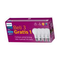 Philips LED Bulb 4-40W E27 6500K GEN8 230V PACK/4